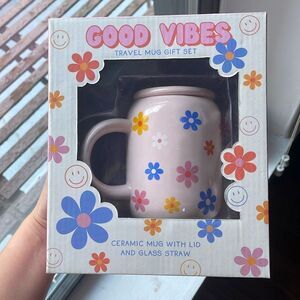 Free w/ $50 purchase Let me know if you would like this  new travel ceramic mug